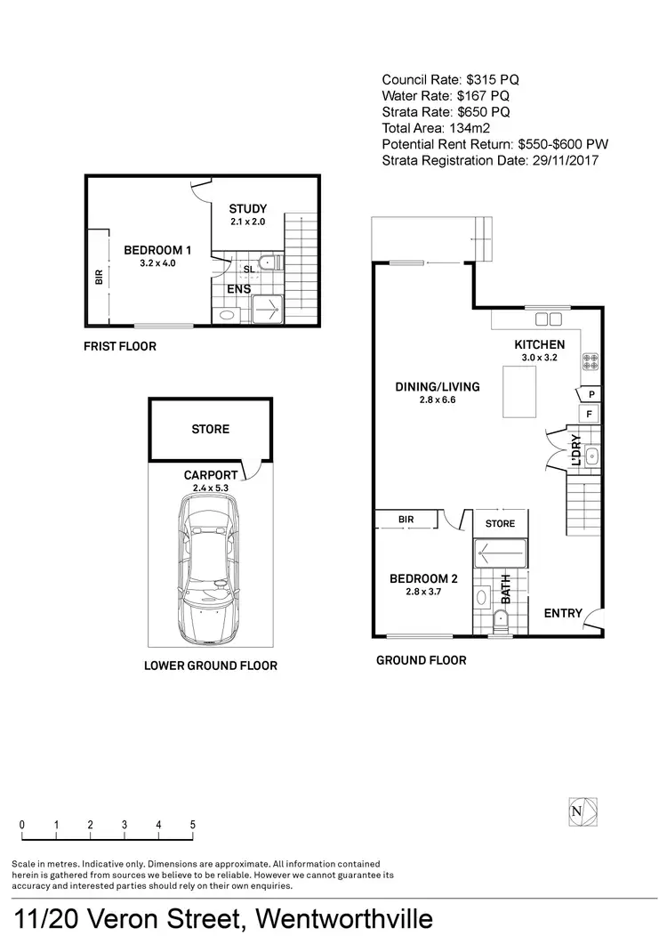 Floorplan of Homely townhouse listing, 11/20-22 Veron Street, Wentworthville NSW 2145
