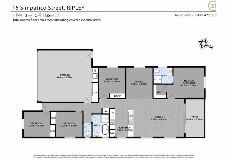 Floorplan of Homely house listing, 16 Simpatico Street, Ripley QLD 4306