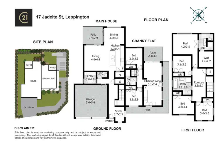 Floorplan of Homely house listing, 17 Jadeite Street, Leppington NSW 2179