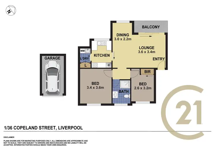Floorplan of Homely unit listing, 1/36-40 Copeland Street, Liverpool NSW 2170