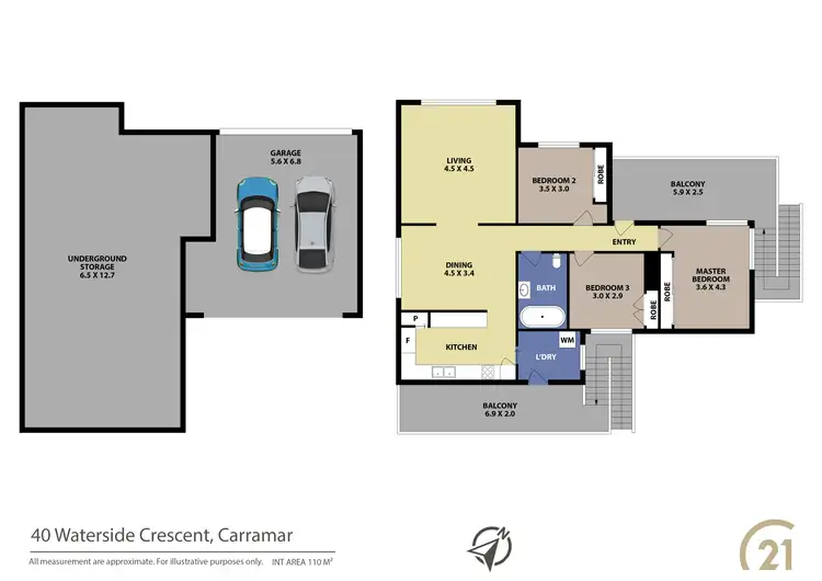Floorplan of Homely house listing, 40 Waterside Crescent, Carramar NSW 2163