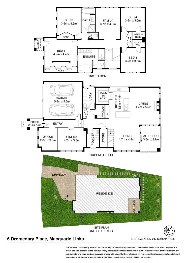 Floorplan of Homely house listing, 6 Dromedary Place, Macquarie Links NSW 2565
