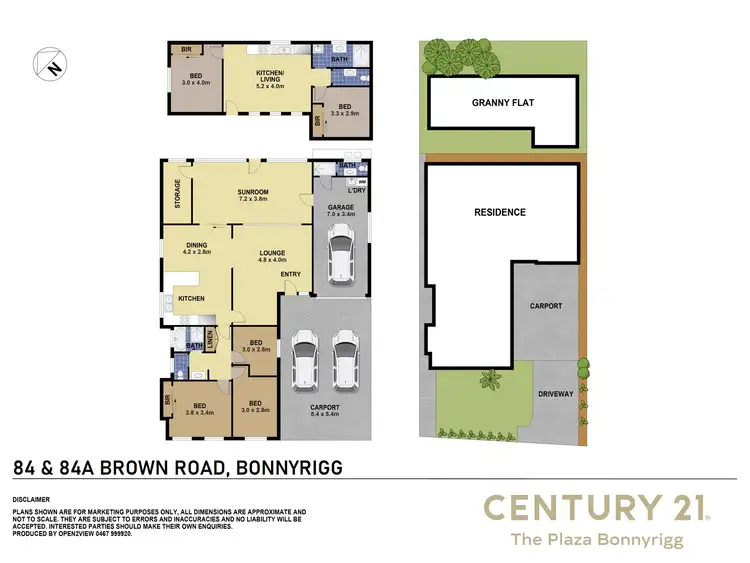 Floorplan of Homely house listing, 84 and 84A Brown Road, Bonnyrigg NSW 2177