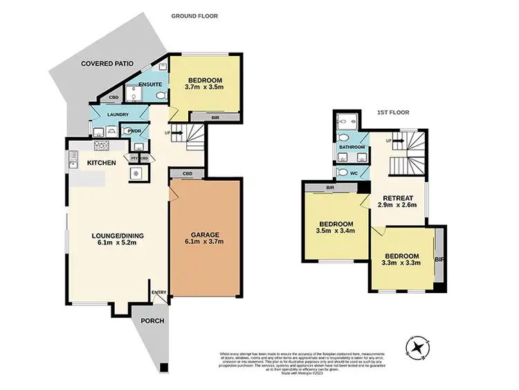Floorplan of Homely townhouse listing, 24A Marie Street, Doveton VIC 3177