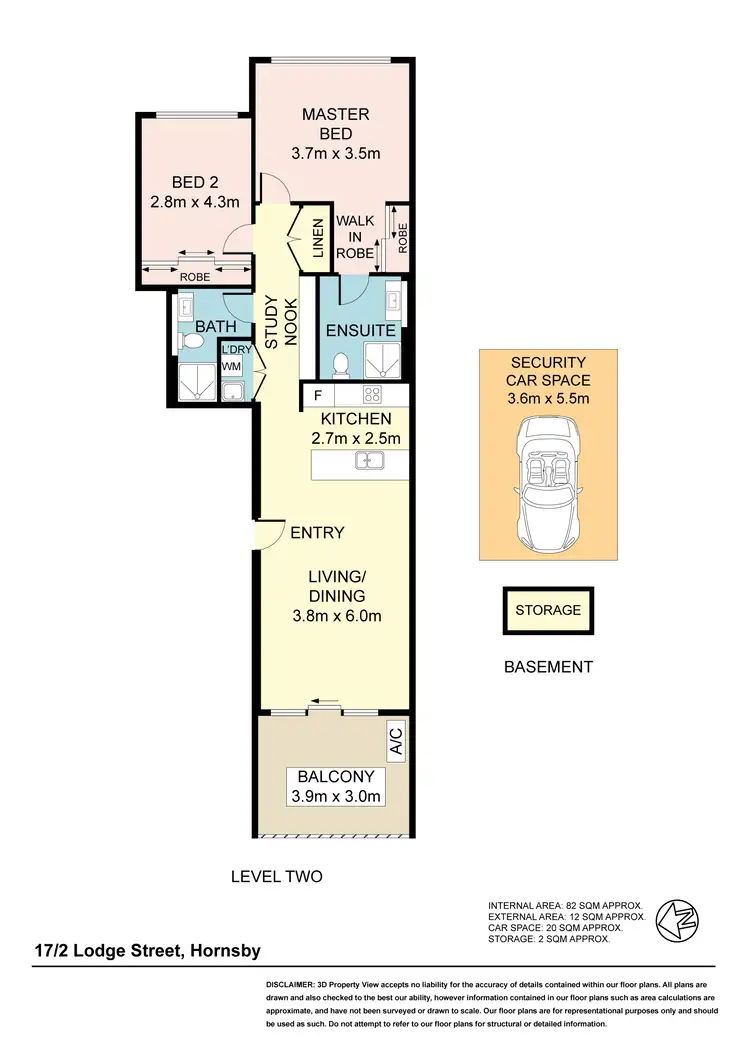 Floorplan of Homely apartment listing, 17/2 Lodge Street, Hornsby NSW 2077