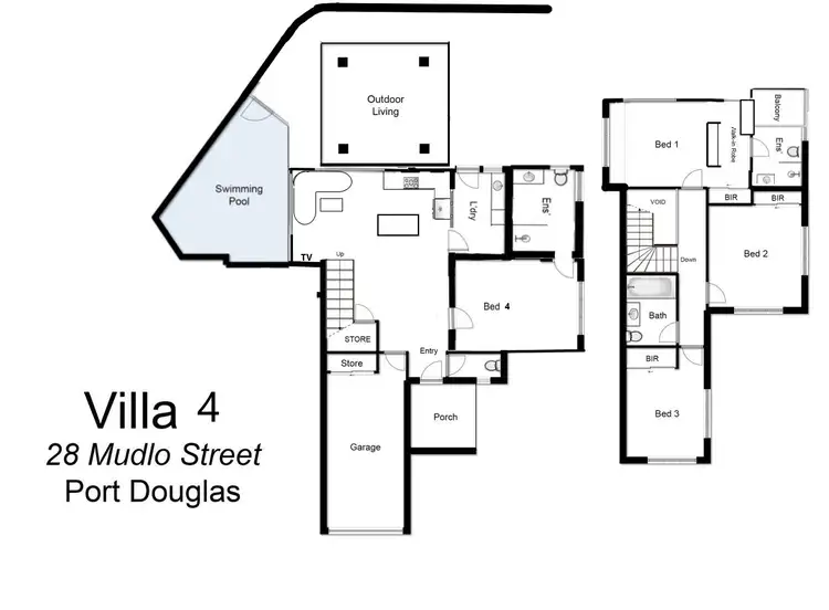 Floorplan of Homely unit listing, 4/28 Mudlo Street, Port Douglas QLD 4877