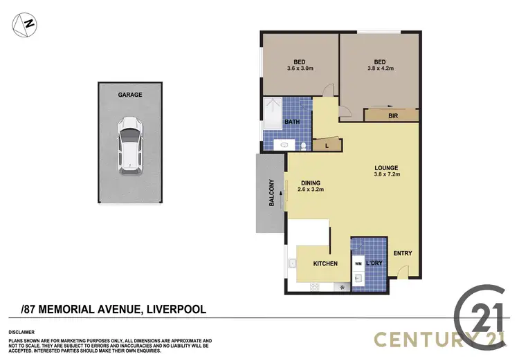 Floorplan of Homely unit listing, 8/87 Memorial Avenue, Liverpool NSW 2170
