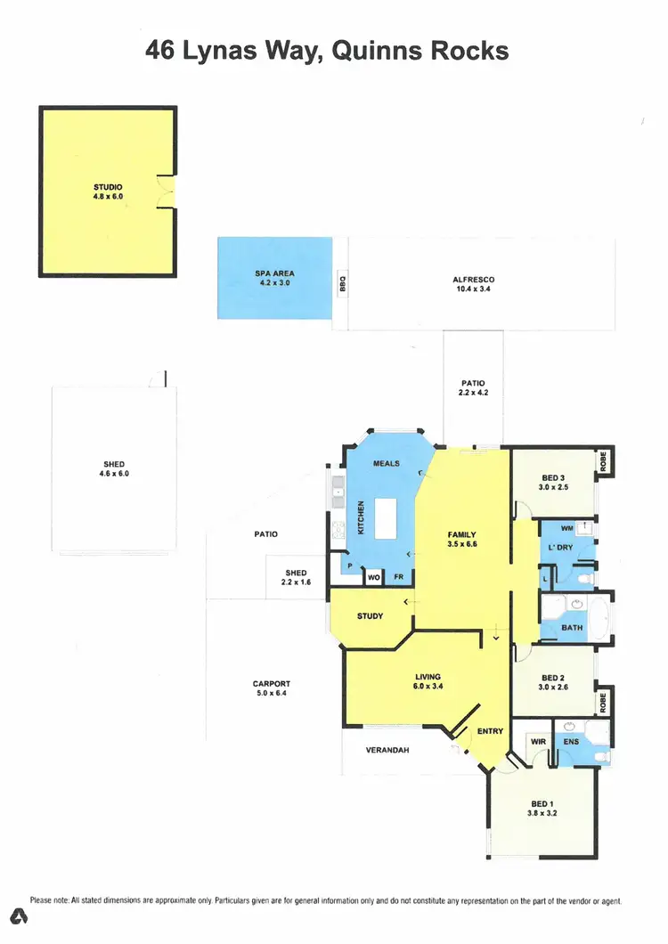 Floorplan of Homely house listing, 46 Lynas Way, Quinns Rocks WA 6030
