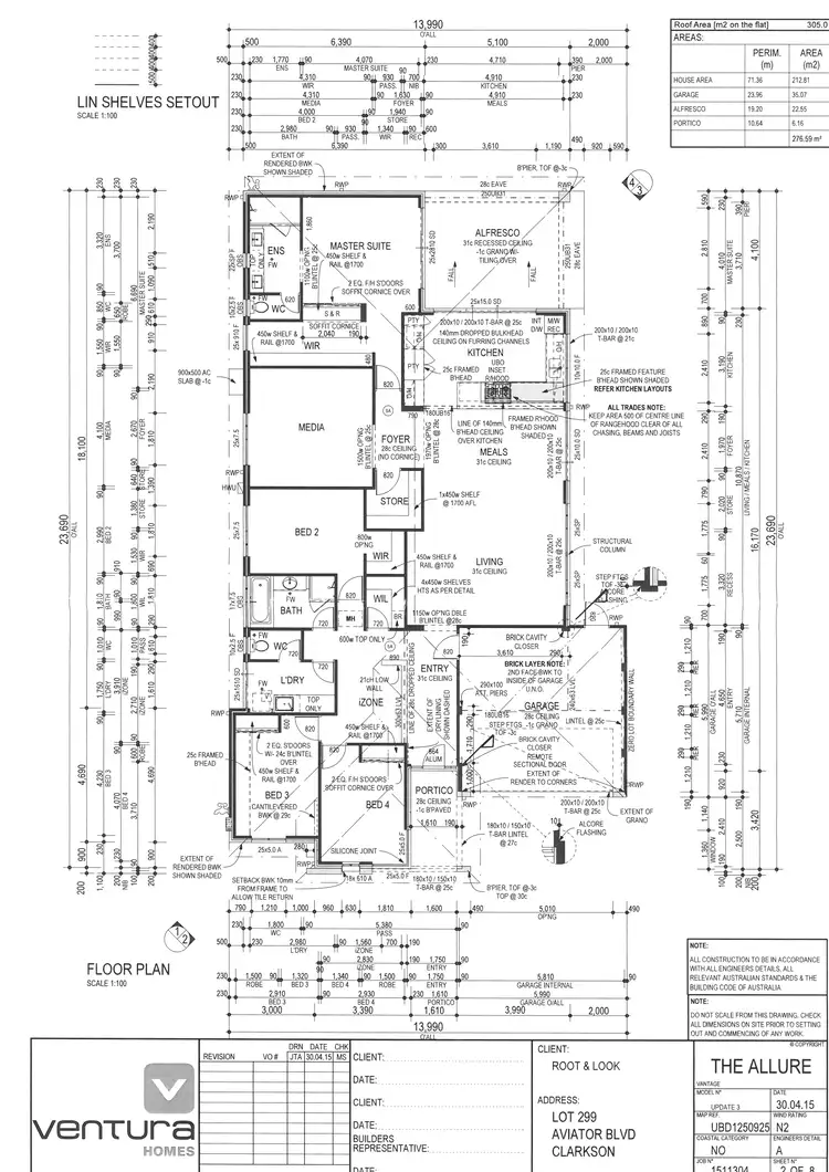 Floorplan of Homely house listing, 127 Aviator Boulevard, Clarkson WA 6030