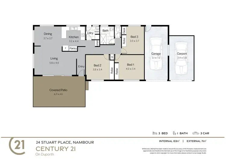Floorplan of Homely house listing, 24 Stuart Place, Nambour QLD 4560
