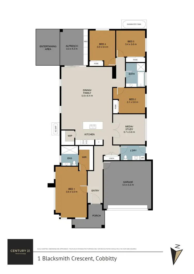 Floorplan of Homely house listing, 1 Blacksmith Crescent, Cobbitty NSW 2570