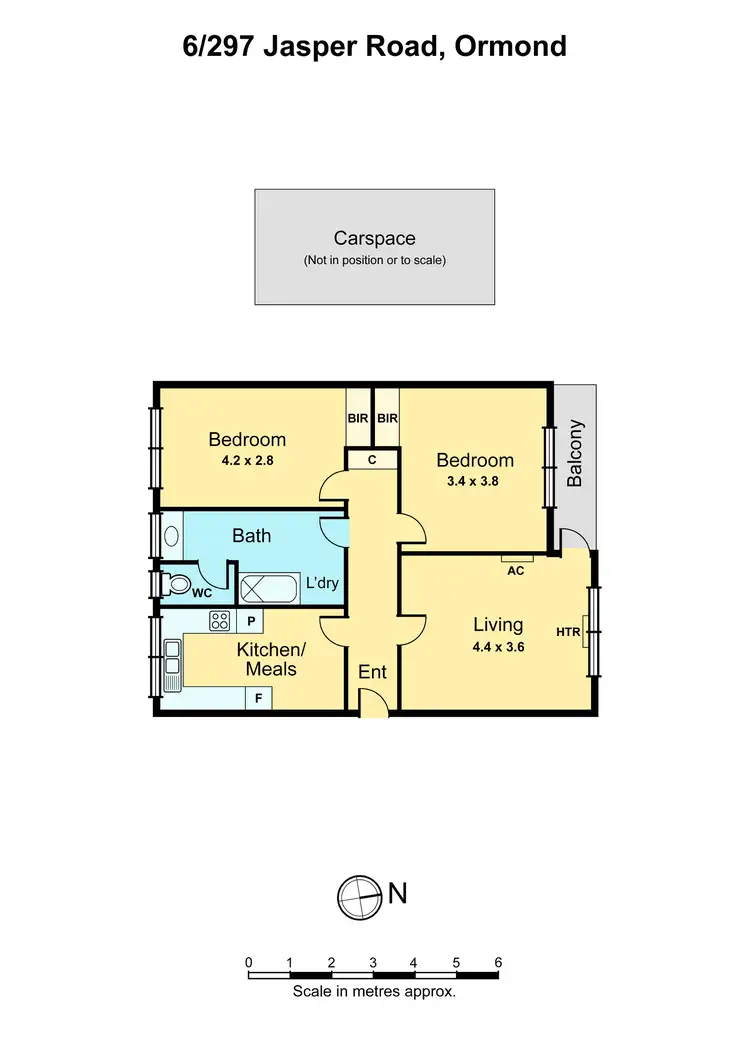 Floorplan of Homely flat listing, 6/297 Jasper Road, Ormond VIC 3204