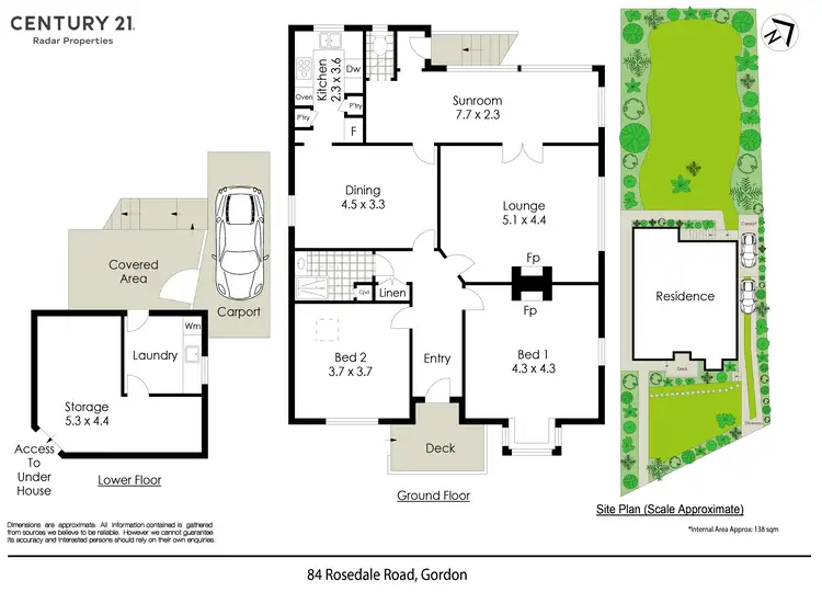 Floorplan of Homely house listing, 84 Rosedale Road, Gordon NSW 2072