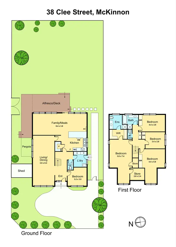 Floorplan of Homely house listing, 38 Clee Street, Mckinnon VIC 3204
