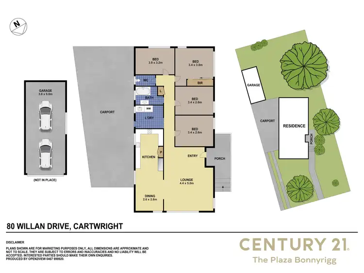 Floorplan of Homely house listing, 80 Willan Drive, Cartwright NSW 2168