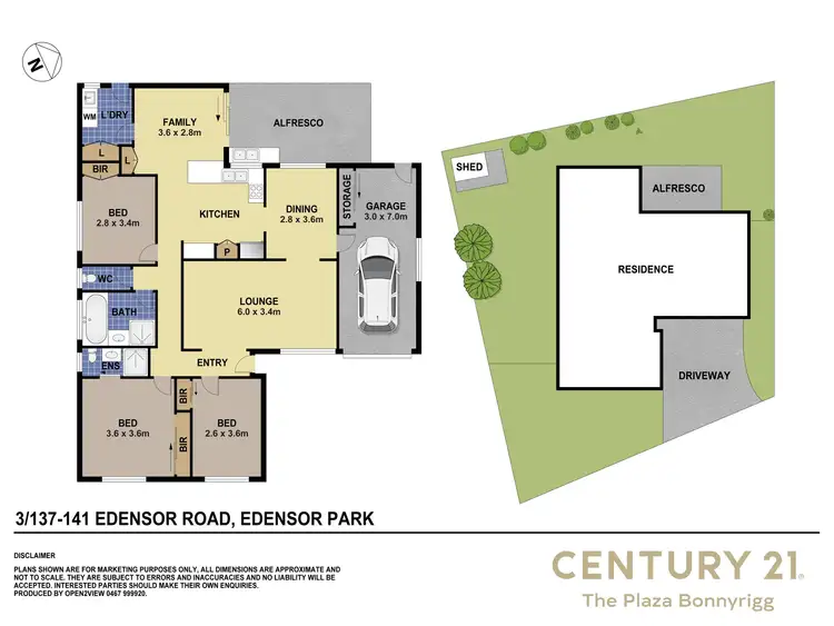 Floorplan of Homely villa listing, 3/137-141 Edensor Road, Edensor Park NSW 2176