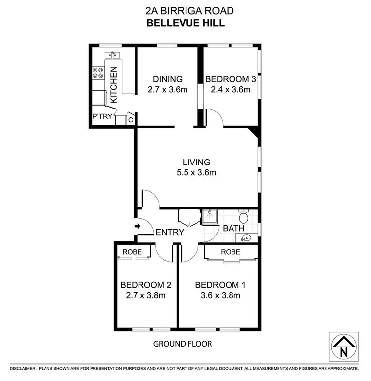 Floorplan of Homely apartment listing, 8/2a Birriga Road, Bellevue Hill NSW 2023