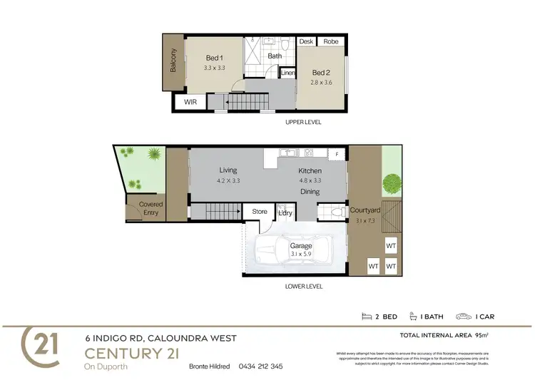 Floorplan of Homely house listing, 6 Indigo Road, Caloundra West QLD 4551