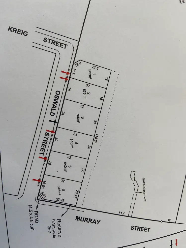 Floorplan of Homely land listing, 10 Oswald Street, Nuriootpa SA 5355