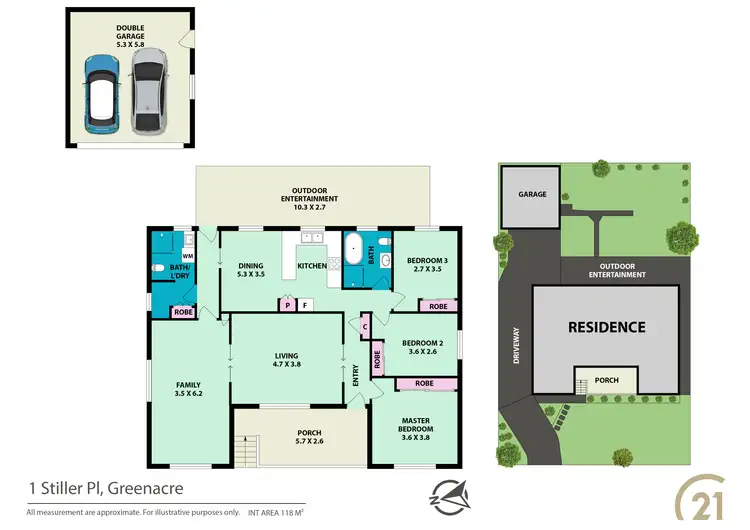 Floorplan of Homely house listing, 1 Stiller Place, Greenacre NSW 2190