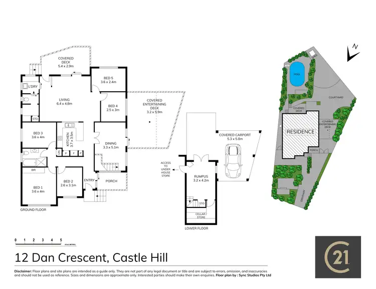 Floorplan of Homely house listing, 12 Dan Crescent, Castle Hill NSW 2154