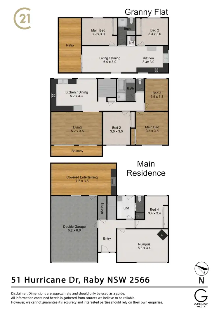 Floorplan of Homely house listing, 51 Hurricane Drive, Raby NSW 2566