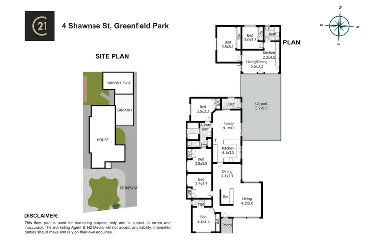 Floorplan of Homely house listing, 4 - 4A Shawnee Street, Greenfield Park NSW 2176