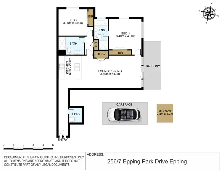 Floorplan of Homely apartment listing, 256/7 Epping Park Drive, Epping NSW 2121