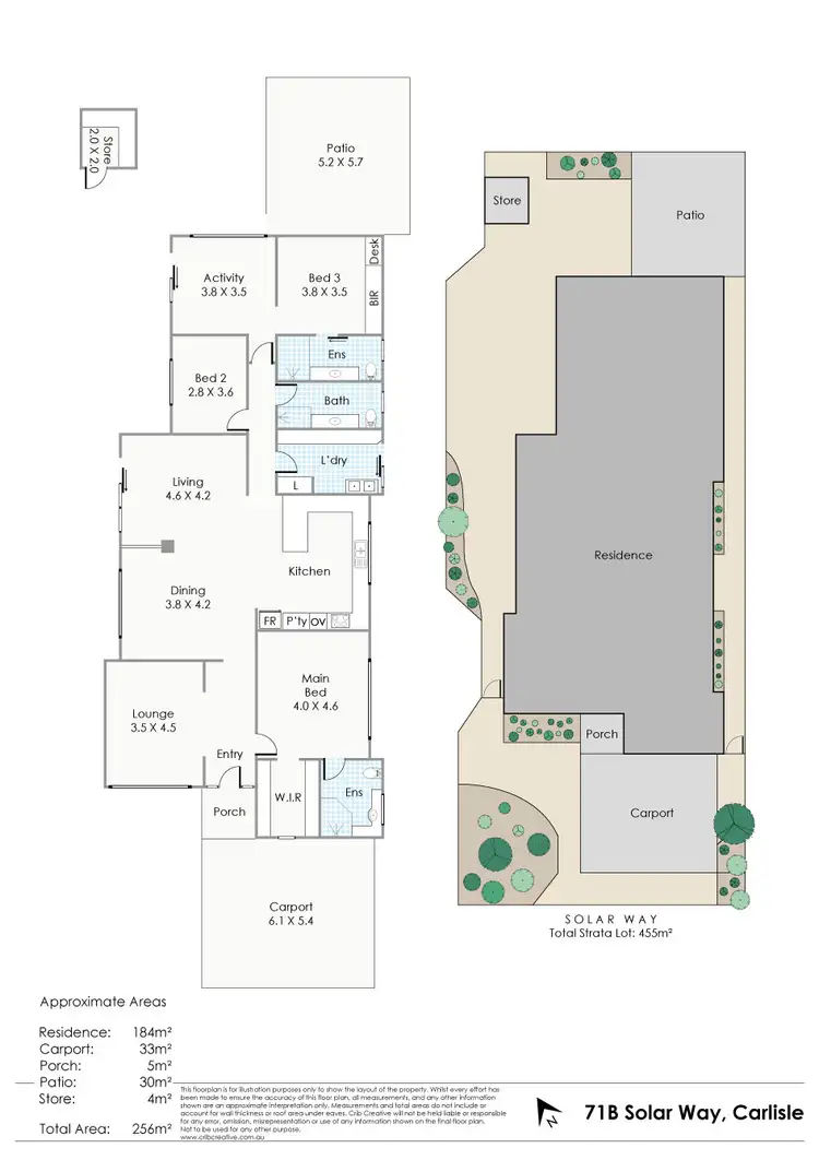 Floorplan of Homely house listing, 71B Solar Way, Carlisle WA 6101