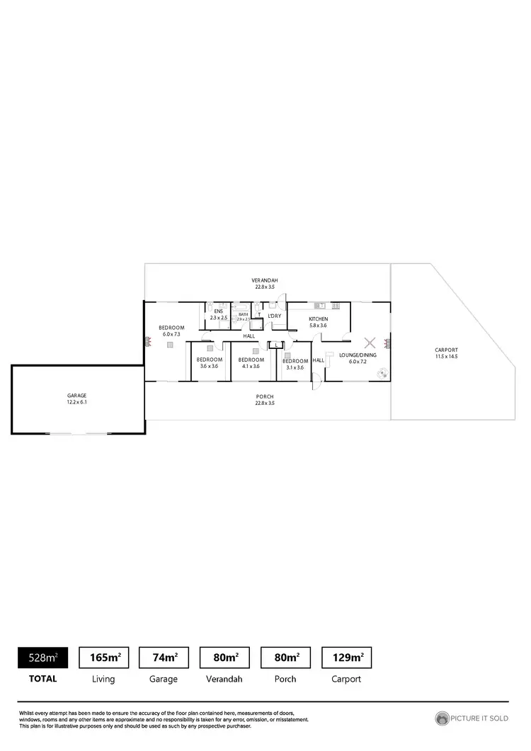 Floorplan of Homely house listing, 36 Klemm Road, Kapunda SA 5373