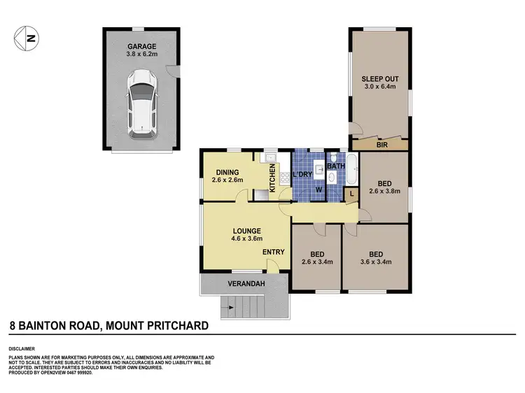 Floorplan of Homely house listing, 8 Bainton Road, Mount Pritchard NSW 2170