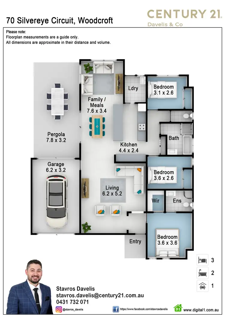 Floorplan of Homely house listing, 70 Silvereye Circuit, Woodcroft NSW 2767