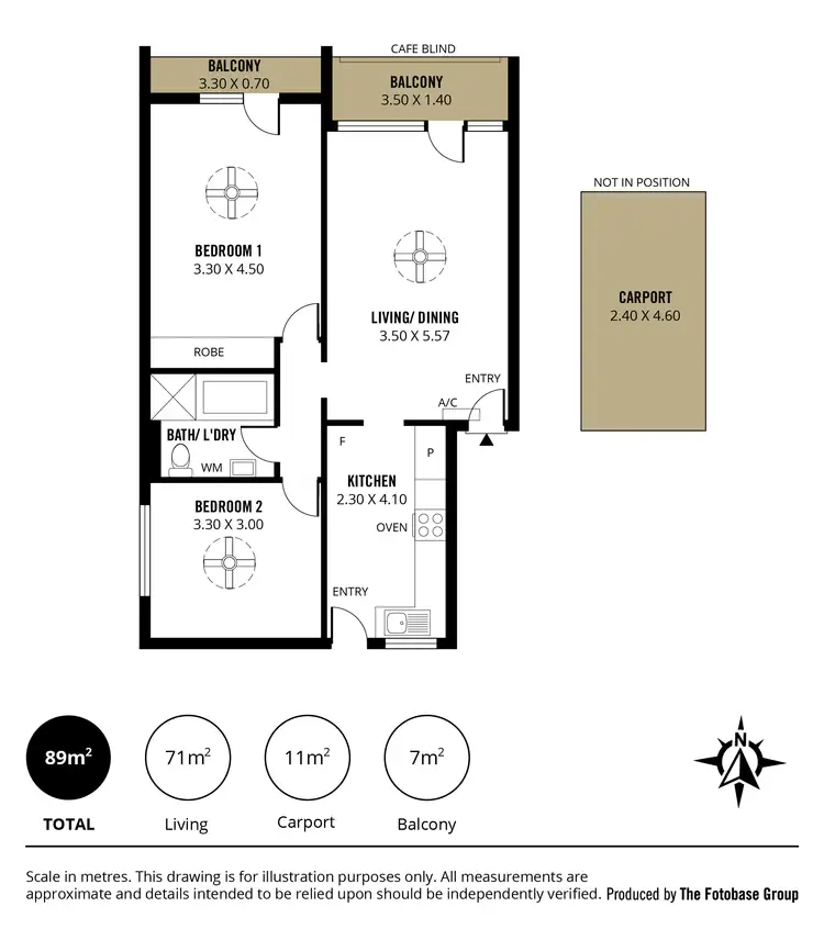 Floorplan of Homely unit listing, 8/123A Cross Road, Hawthorn SA 5062