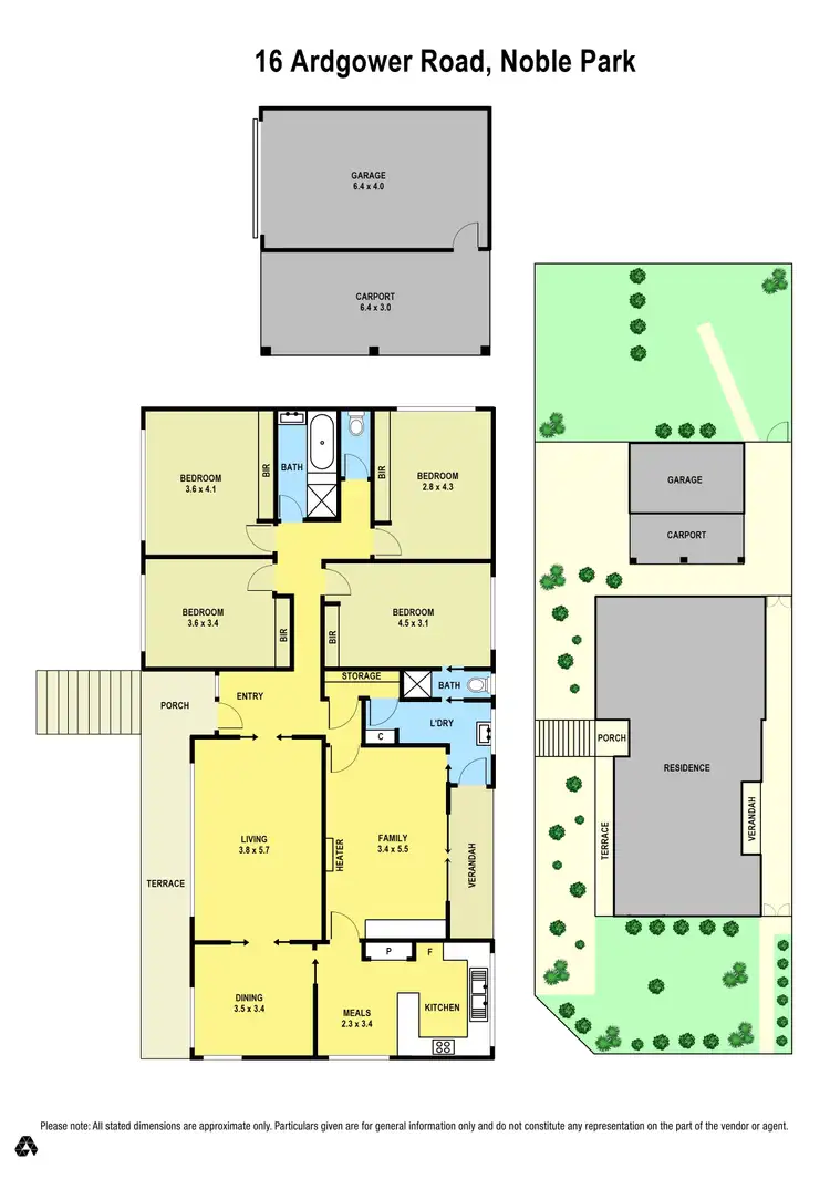 Floorplan of Homely house listing, 16 Ardgower Road, Noble Park VIC 3174