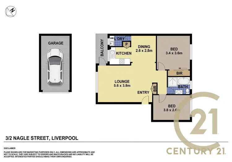 Floorplan of Homely apartment listing, 3/2 Nagle Street, Liverpool NSW 2170