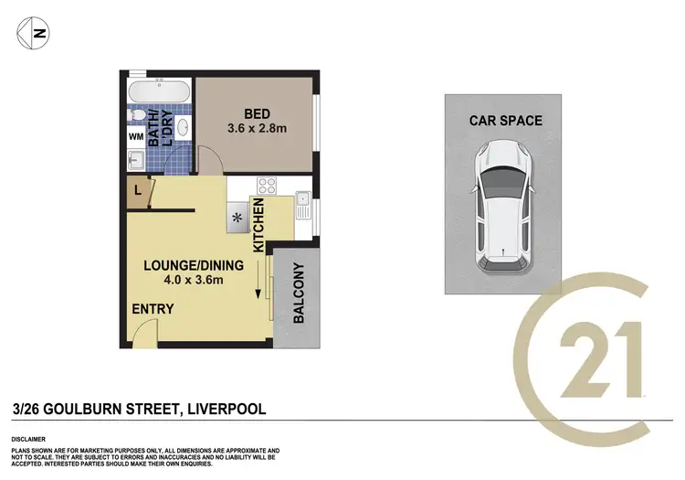 Floorplan of Homely unit listing, 3/26-28 Goulburn Street, Liverpool NSW 2170