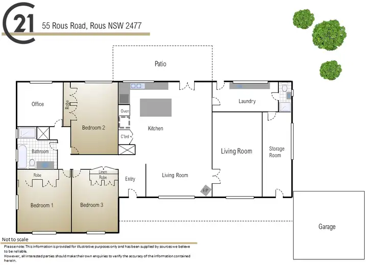 Floorplan of Homely rural property listing, 55 Rous Road, Alstonville NSW 2477
