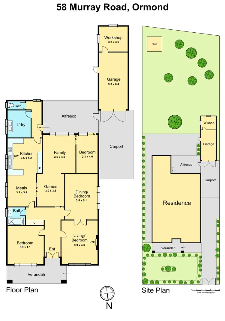 Floorplan of Homely house listing, 58 Murray Road, Mckinnon VIC 3204