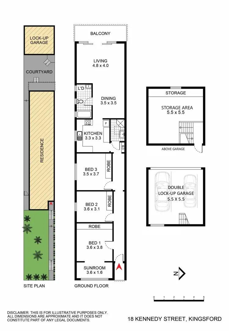 Floorplan of Homely house listing, 18 Kennedy Street, Kingsford NSW 2032