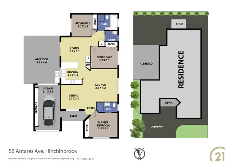 Floorplan of Homely house listing, 5b Antares Avenue, Hinchinbrook NSW 2168