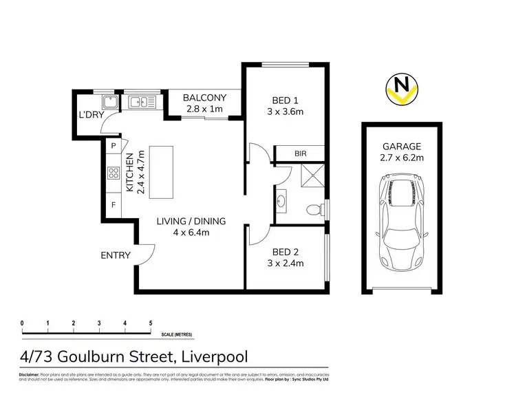Floorplan of Homely apartment listing, Address available on request