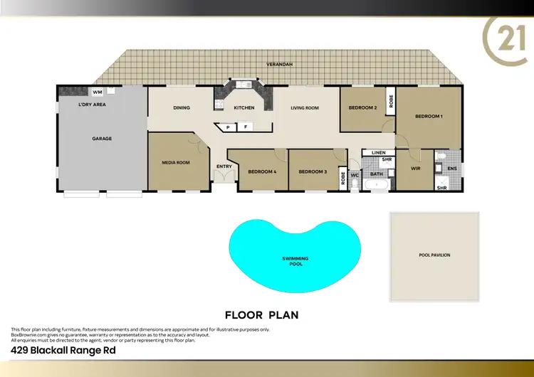 Floorplan of Homely rural property listing, 429 Blackall Range Road, West Woombye QLD 4559