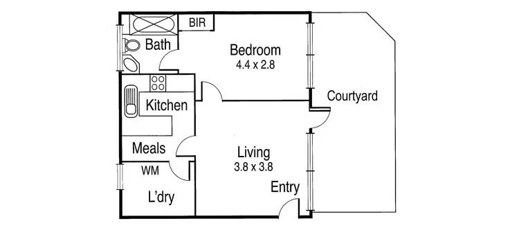 Floorplan of Homely apartment listing, 5/13 Ormond Road, Ormond VIC 3204