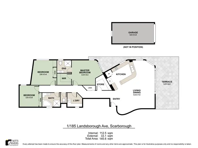 Floorplan of Homely unit listing, 1/185 Landsborough Avenue, Scarborough QLD 4020