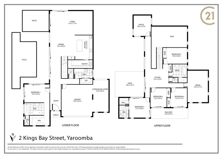 Floorplan of Homely house listing, 2 Kings Bay Street, Yaroomba QLD 4573