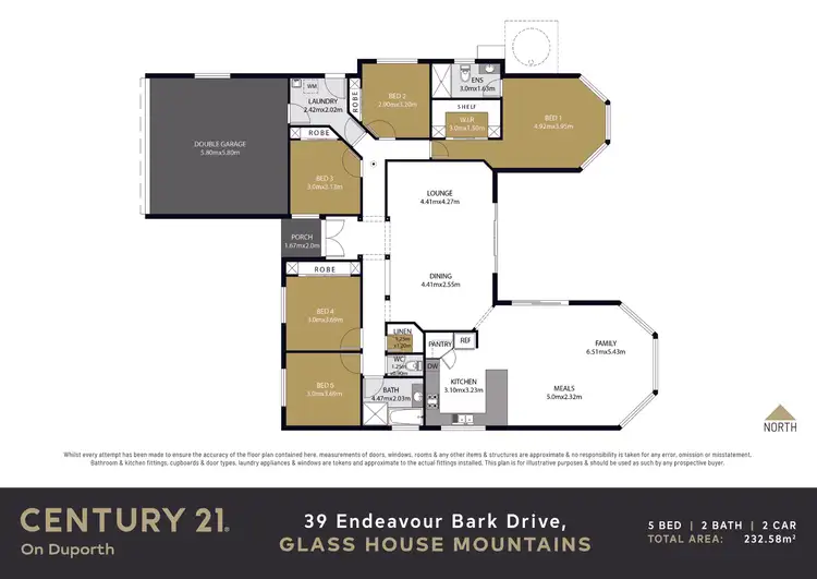 Floorplan of Homely house listing, 39 Endeavour Bark Drive, Glass House Mountains QLD 4518