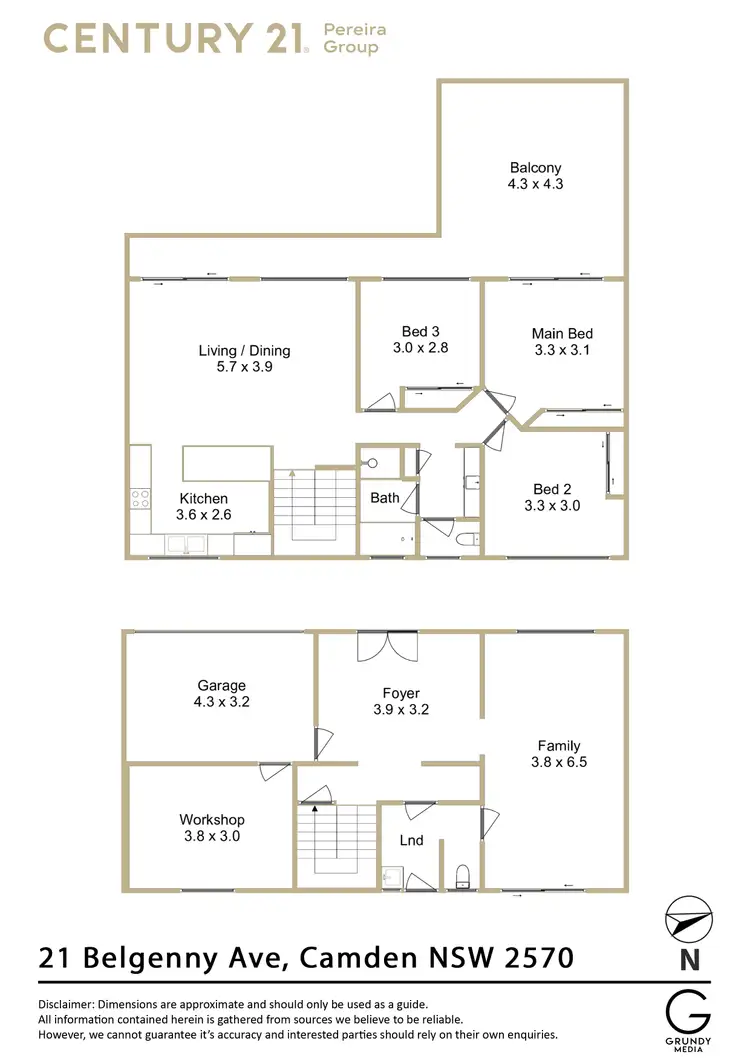 Floorplan of Homely house listing, 21 Belgenny Ave, Camden NSW 2570