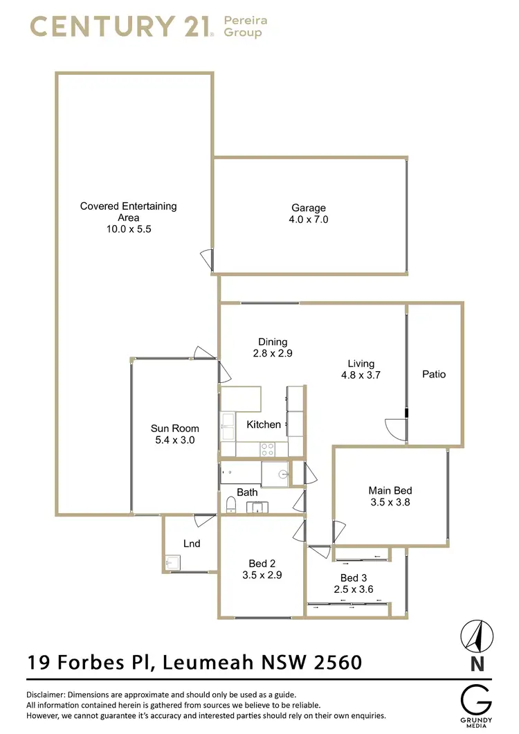 Floorplan of Homely house listing, 19 Forbes Place, Leumeah NSW 2560