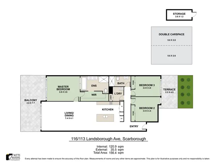 Floorplan of Homely unit listing, 116/113 Landsborough Avenue, Scarborough QLD 4020