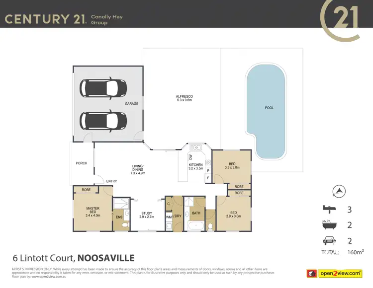 Floorplan of Homely house listing, 6 Lintott Court, Noosaville QLD 4566